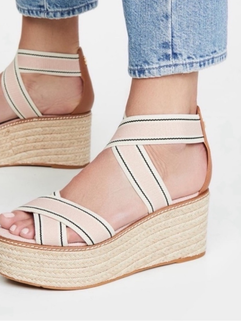 NEW Tory Burch Frieda Espadrille Platform Sandal